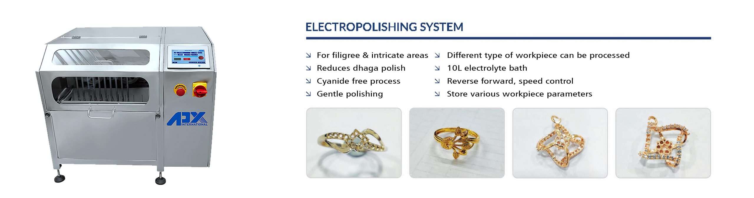 Electro polishing system